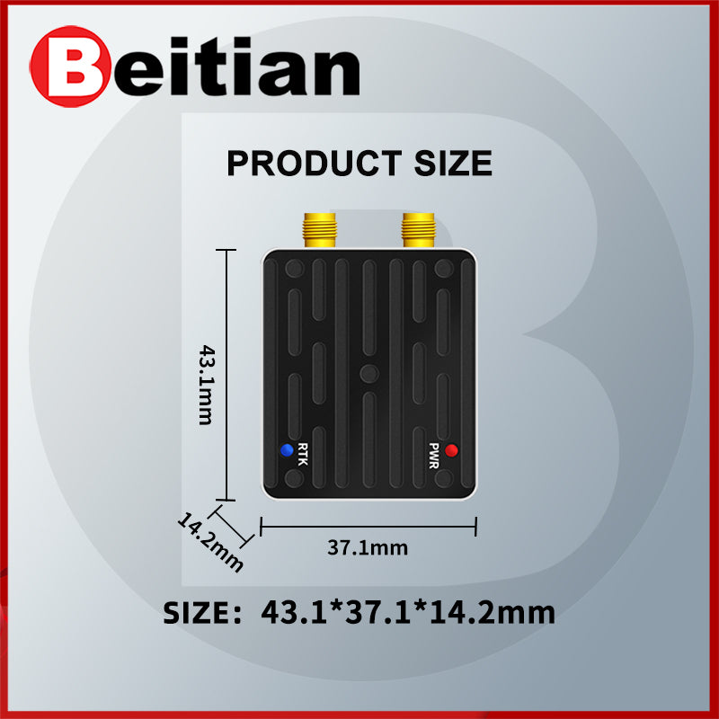 Beitian GNSS receiver UM982 high-precision RTK module full system positioning and orientation GPS BG-130 Beitian GNSS receiver UM982 high-precision RTK module full system positioning and orientation GPS BG-130